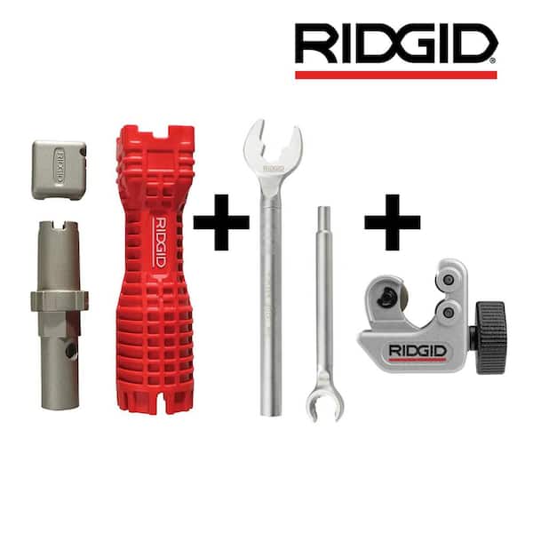 EZ Change Faucet Removal Tool + One Stop Wrench + 101 Copper Pipe and Tubing Cutter 3-Piece Plumbing Essentials Bundle