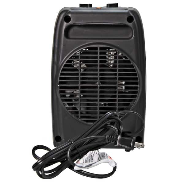 BLACK+DECKER Up to 1500-Watt Fan Compact Personal Indoor Electric Space  Heater with Thermostat in the Electric Space Heaters department at