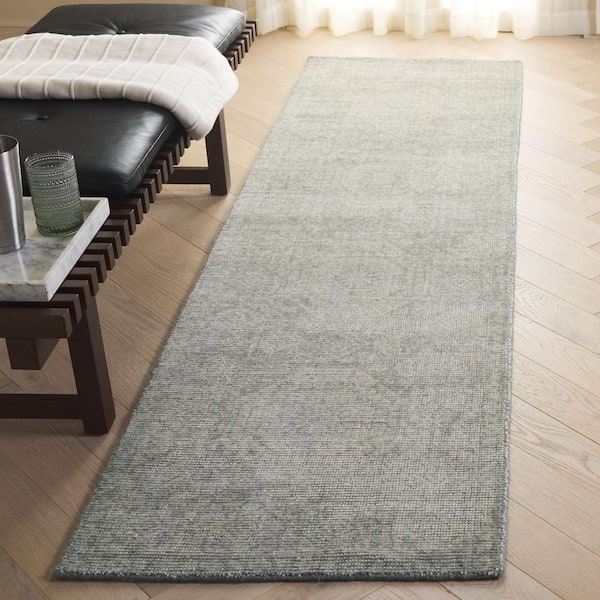Maharaja 2 ft. x 8 ft. Sage/Green Oriental Runner Rug