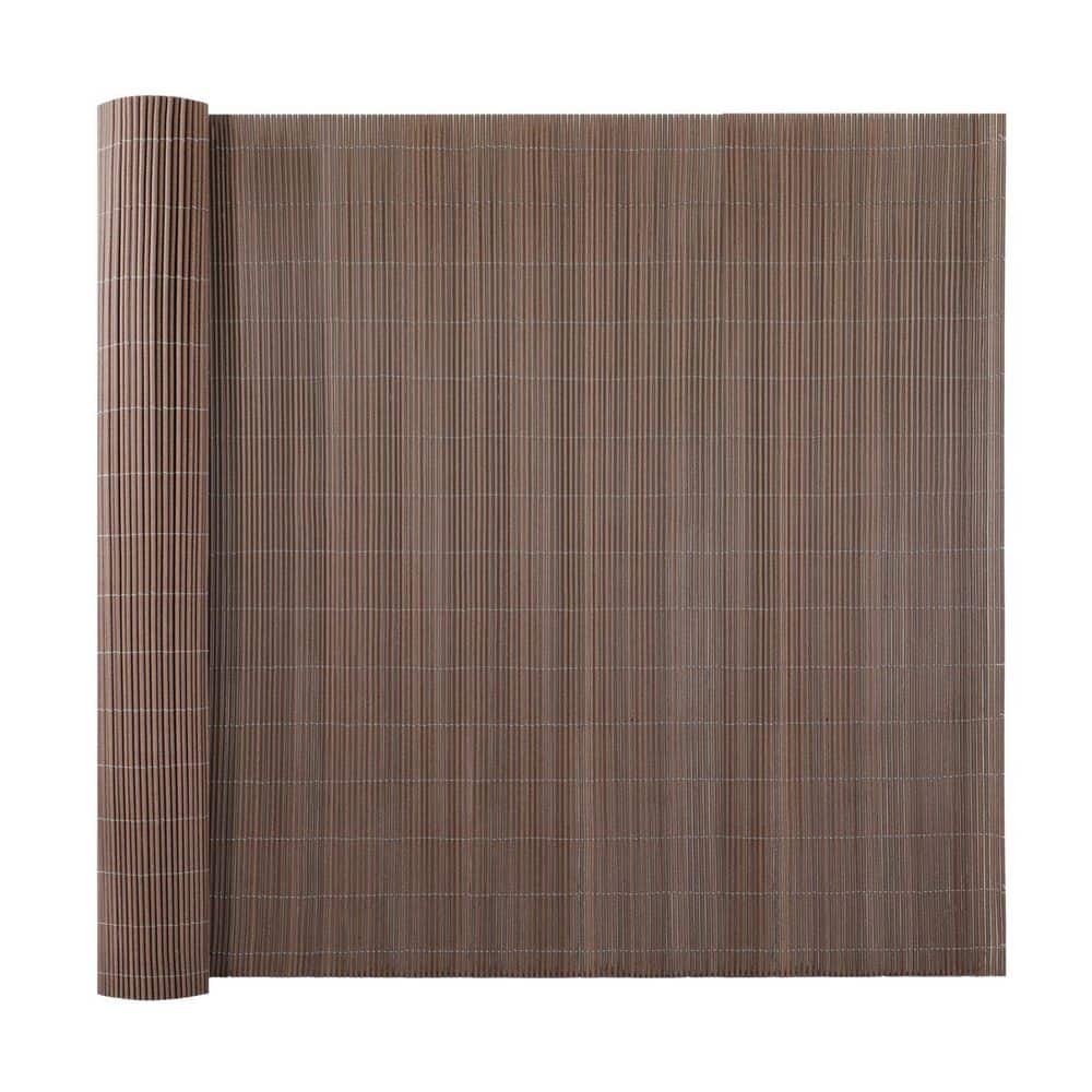 Backyard X-Scapes All-Weather No-Dig 8 ft. L x 6 ft. H Brown Vinyl ...