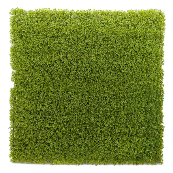 NATURAE DECOR Superior UV Resistant Quality artificial foliage 20 in. x 20 in. hedge cedar panels (4pcs)
