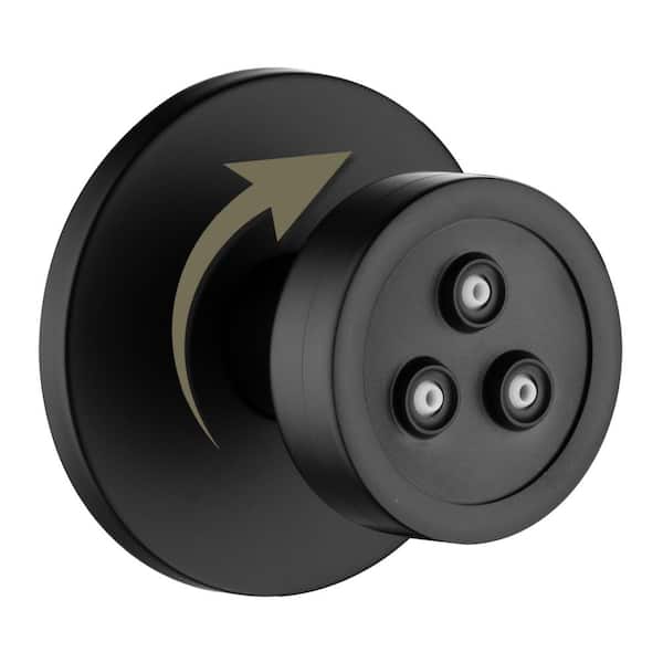 1-Spray 360° Adjustable Angle Body Jet in Matte Black