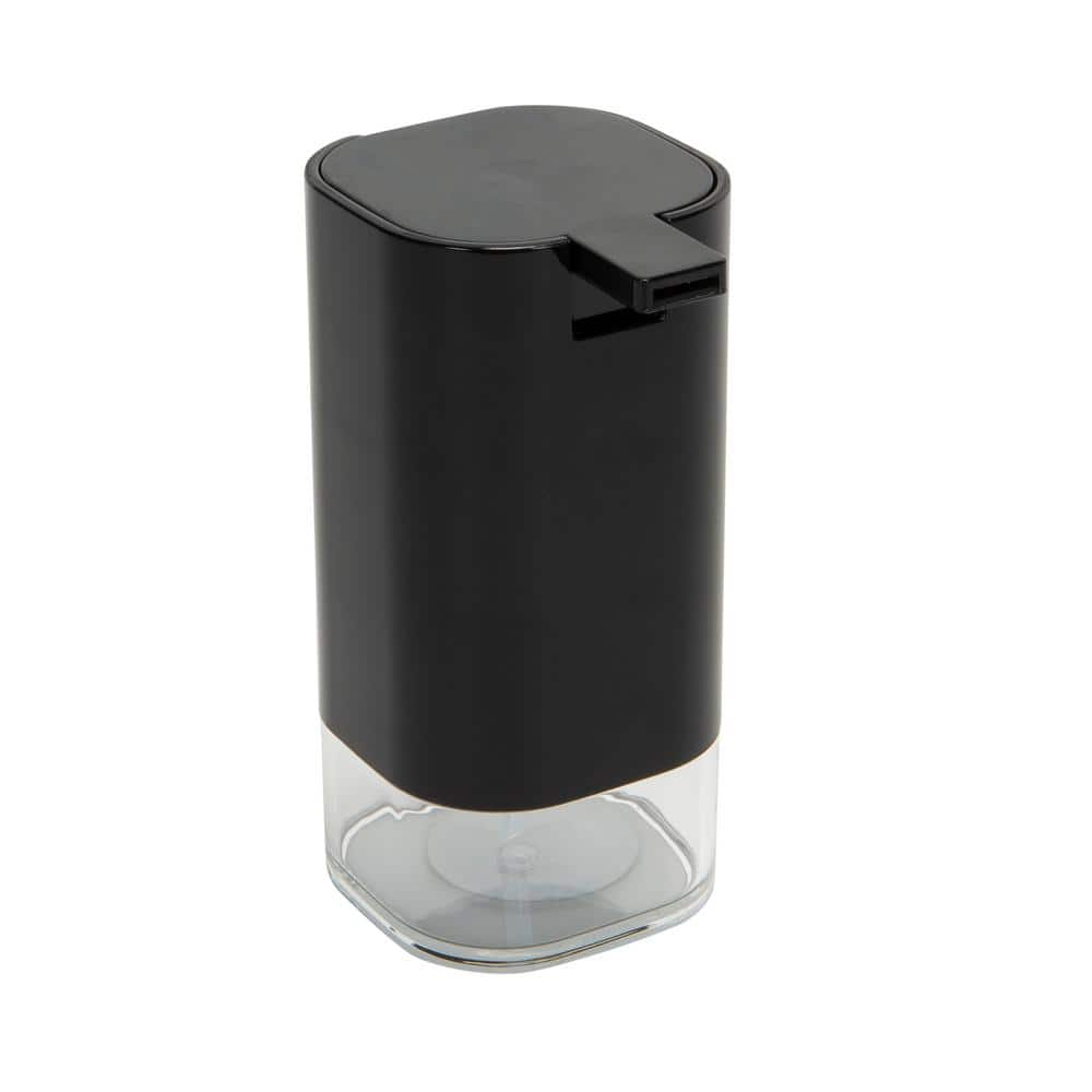 Bath Bliss Acrylic Soap Dispenser in Black 27037-BLACK - The Home Depot