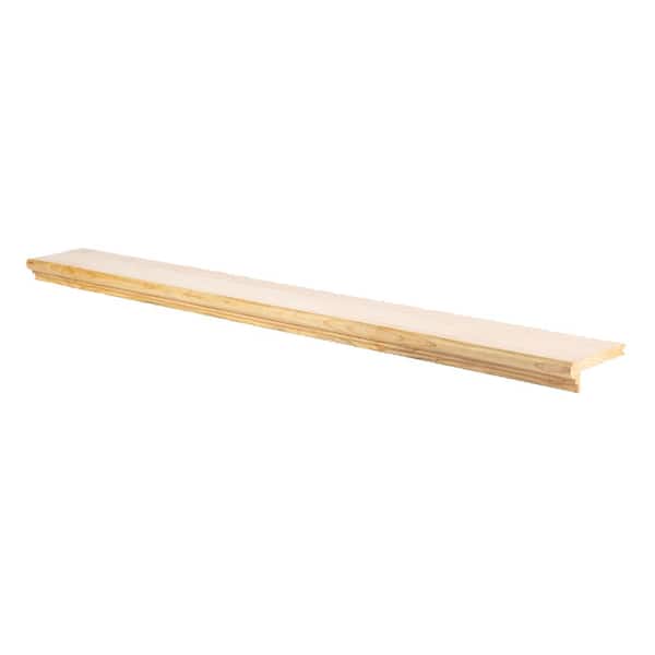 Retread 0.75 in. x 5.25 in. x 92 in. Prefinished Natural Hickory Wood Stair Nosing