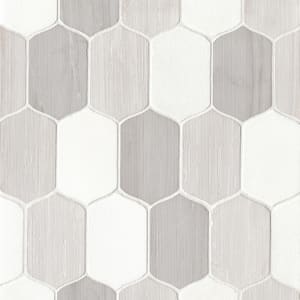 Luxembourg Teardrop 12 in. x 13 in. Palais Marble Mosaic Tile (11.1 sq. ft./Carton)
