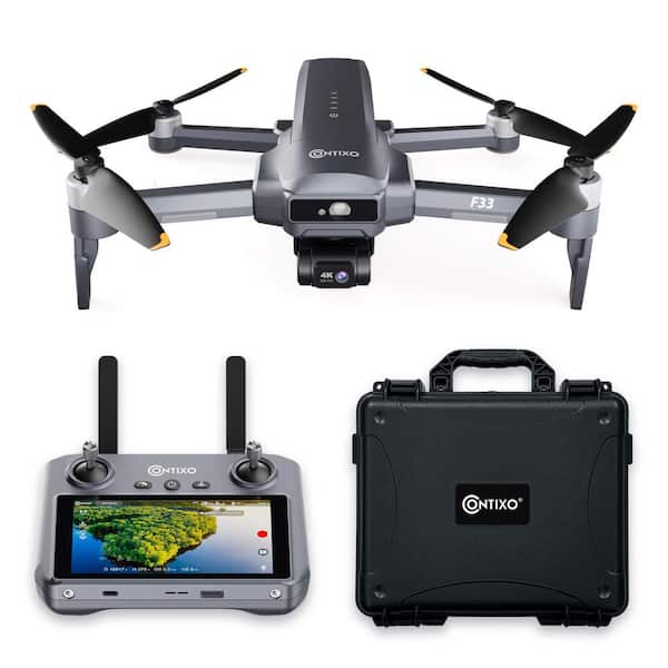 Vortex 4K GPS Drone with 2-Axis Gimbal, 6KM Range, 40-Min Flight, 5.5in. HD Screen and Brushless Motor