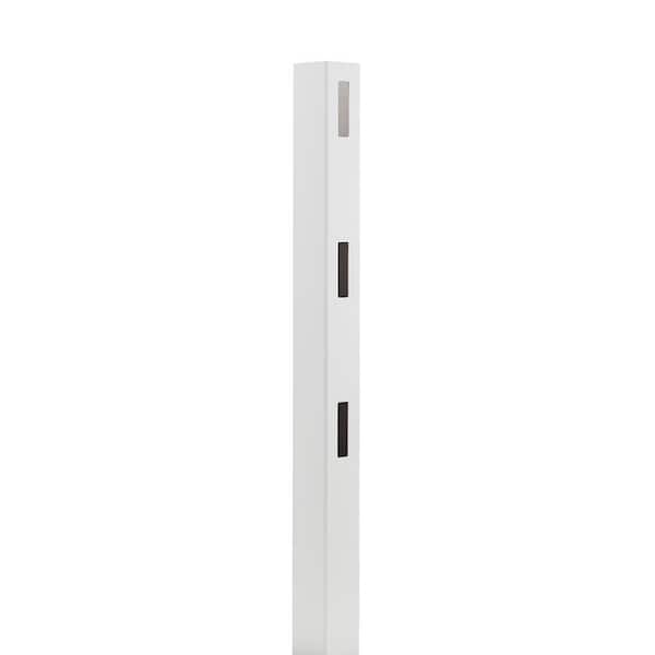 Veranda 5 in. x 5 in. x 7 ft. Vinyl White Ranch 3-Rail End Post