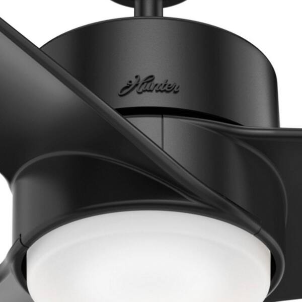 Hunter Havoc 54 in. LED Outdoor Matte Black Ceiling Fan with
