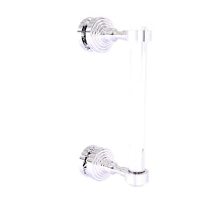 Pacific Grove 8 in. Single Side Shower Door Pull in Polished Chrome