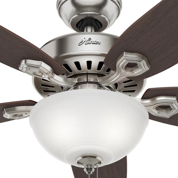 Hunter Builder Deluxe 52 in. Indoor Brushed Nickel Ceiling