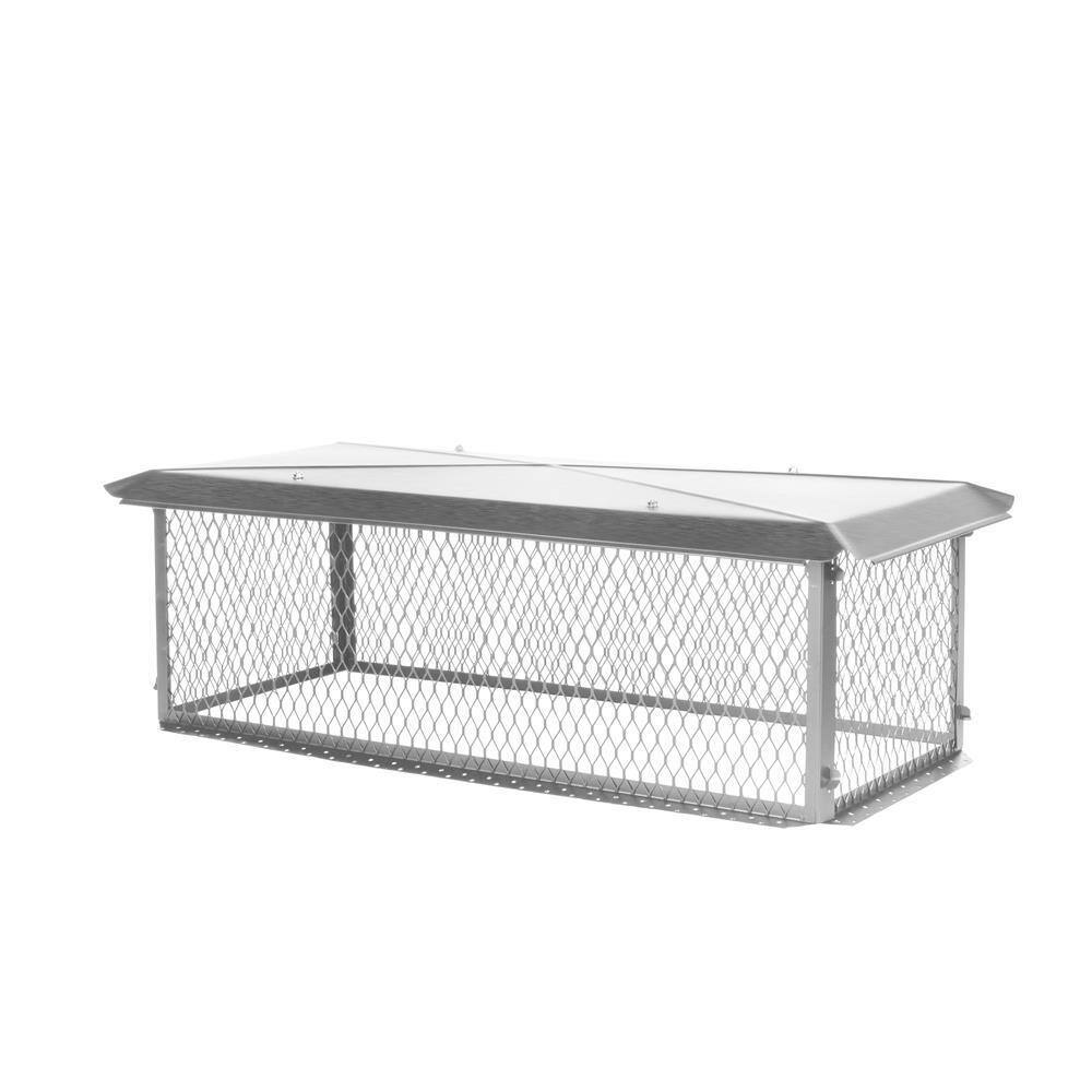 BigTop 29 in. x 17 in. x 14 in. H Chimney Cap in Stainless Steel BT1729K14W The Home Depot