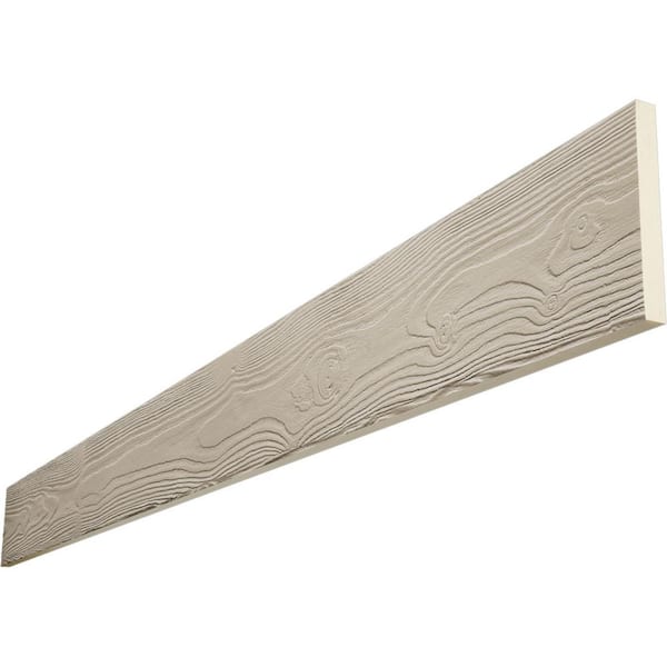 Ekena Millwork Endurathane 1 in. H x 6 in. W x 10 ft. L Sandblasted Sand Dune Faux Wood Beam Plank
