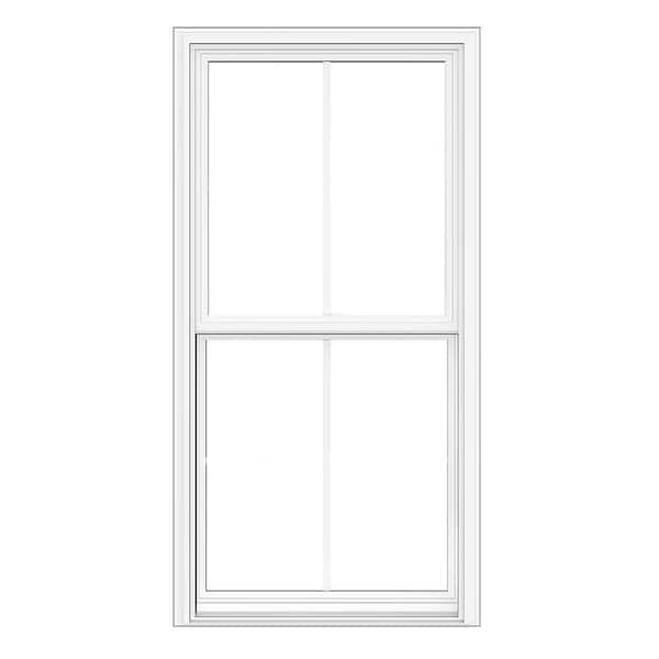 JELD-WEN 28 in. x 54 in. V2500 Double Hung Vinyl Window with White Exterior