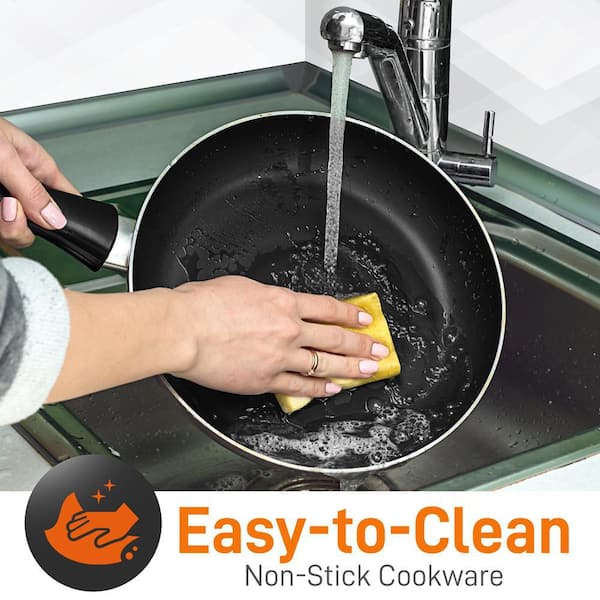 Easy Clean 15-Piece Nonstick Cookware Set