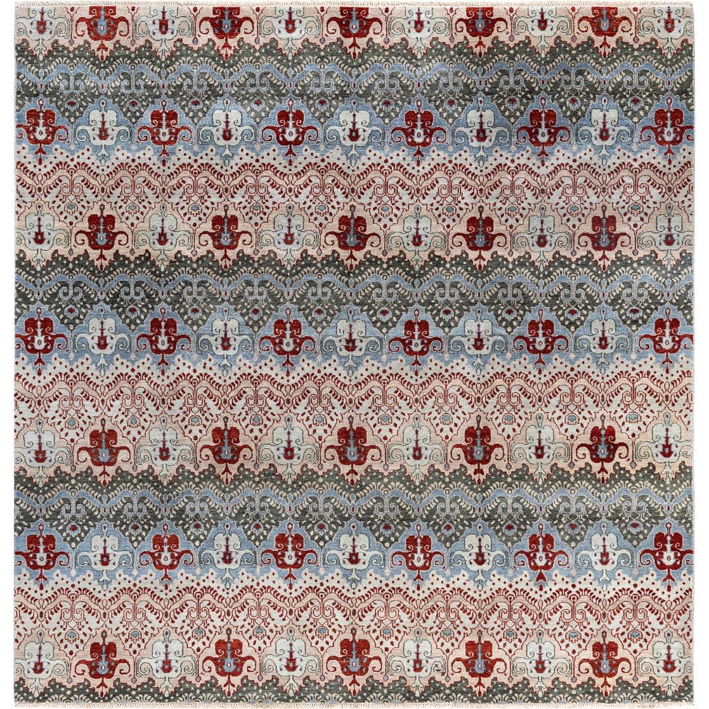 Ikat Multi 8 X 10 Hand-Knotted Wool Indoor Area Rug price history on PriceWatchPro