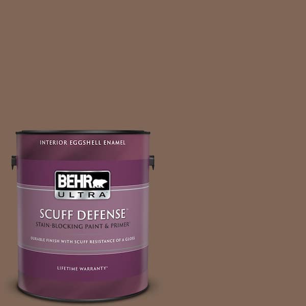 BEHR ULTRA 1 gal. Home Decorators Collection #HDC-AC-05 Cocoa Shell Extra Durable Eggshell Enamel Interior Paint & Primer