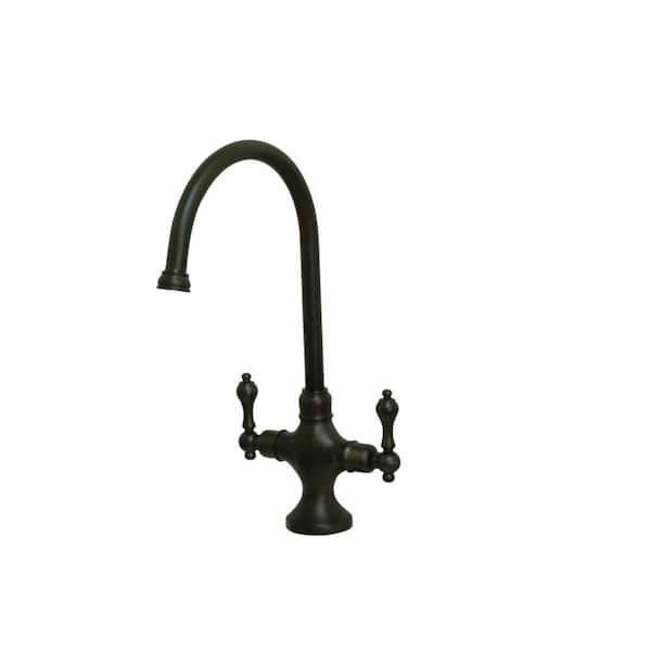 Kingston Brass Vintage 2-Handle Standard Kitchen Faucet in Oil Rubbed Bronze