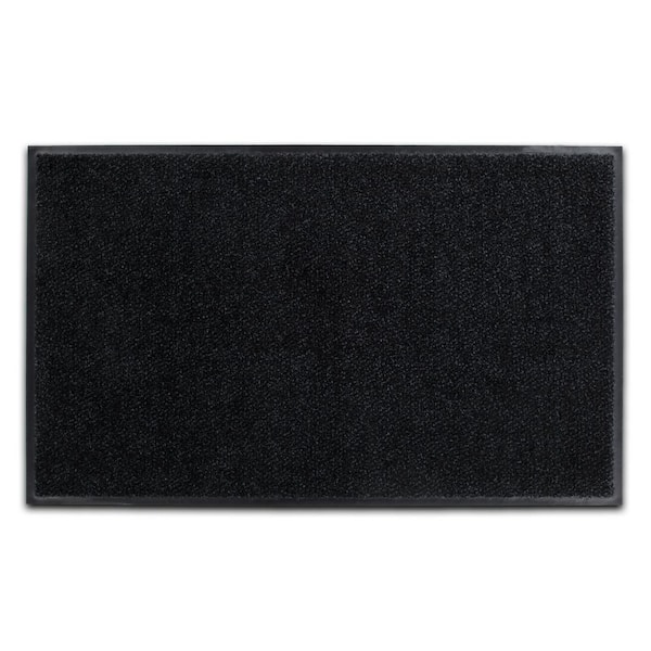 Doortex Black 4 ft. x 10 ft. Heavy Duty XXL Rubber Backed Rectangular Indoor Floor Mat