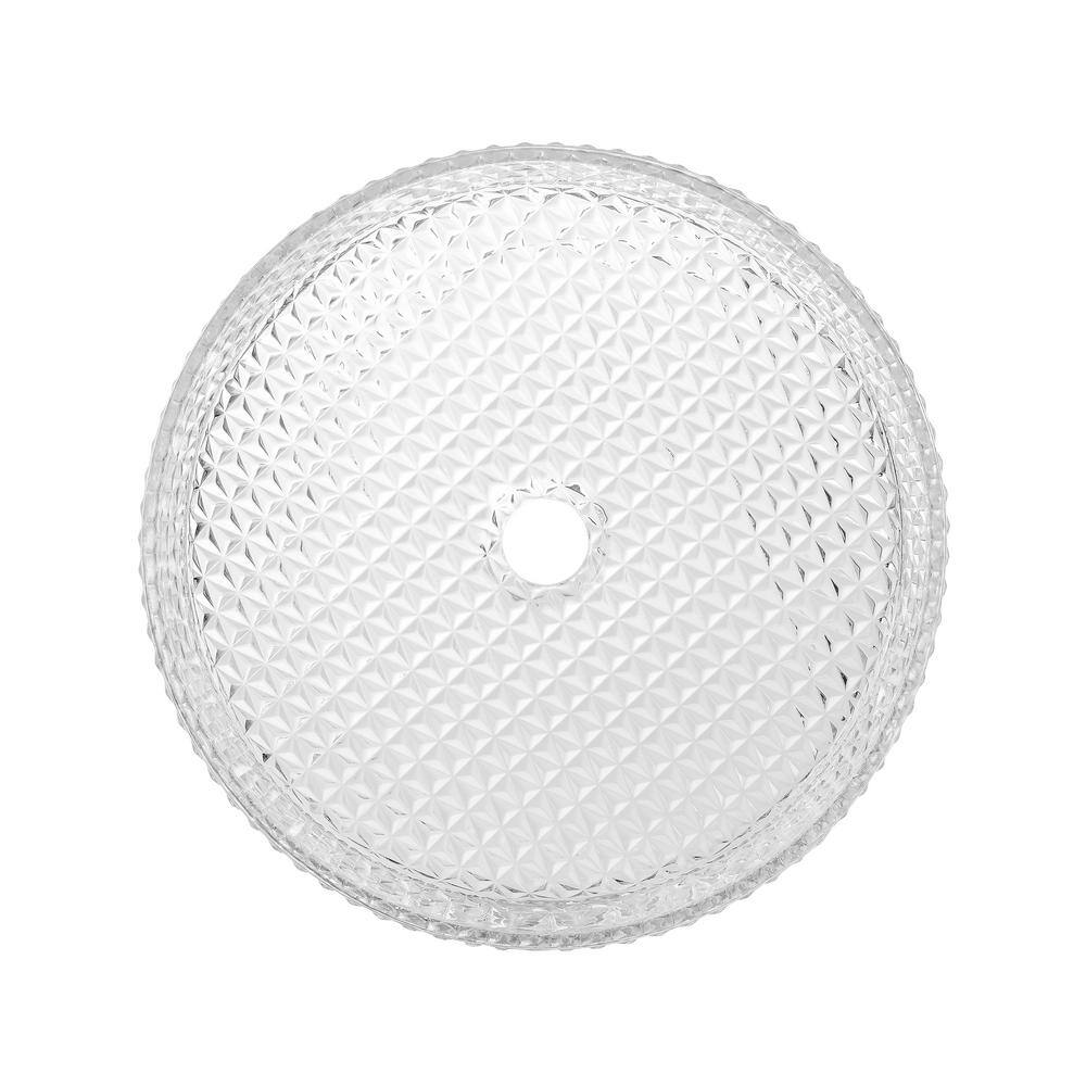 Cache 15.35" Clear Glass Round Above-Counter Vessel Sink