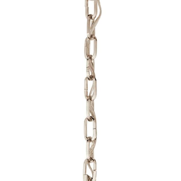 36 in. Heavy Duty Square Chain, Polished Nickel