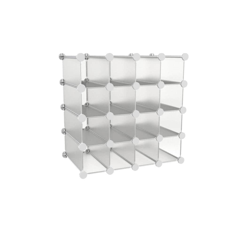 Luxury Living 27.5 in. H x 34.25 in. W x 13.5 in. D Clear Plastic 10-Cube  Organizer 83D - The Home Depot