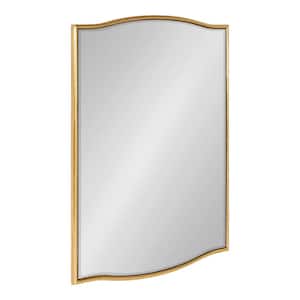 Sedelle Rectangle Gold Wall Mirror (24 in. H x 17 in. W)