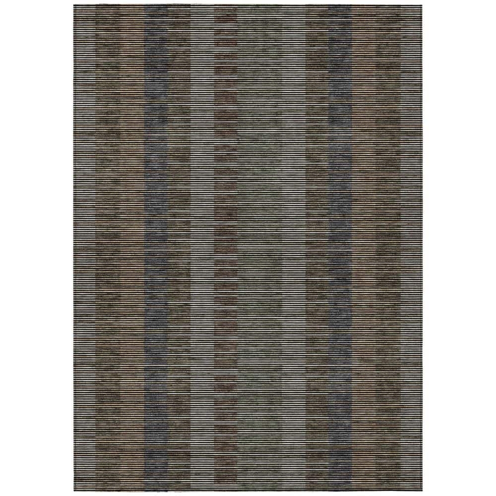 Chantille Machine Washable Indoor/Outdoor Abstract ACN2821 Black 3 ft. x 5 ft. Area Rug price history on PriceWatchPro