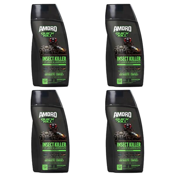 Quick Kill 32 oz. Outdoor Liquid Multi Insect Killer Concentrate for Lawns with 3-Month Control 4 Pack