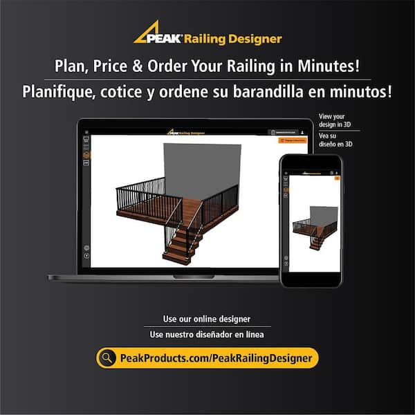 6 ft. Matte Black Aluminum Deck Railing Pre-Assembled Panel for 42 in. High System