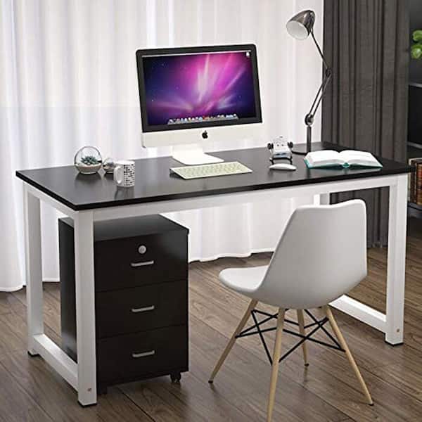 Eureka Ergonomic L-Shaped Corner Desk 60 inch PC Computer Desks, Large Gaming Table with Mouse Pad, Modern Writing Workstation for Home Office Gaming/Working, Black