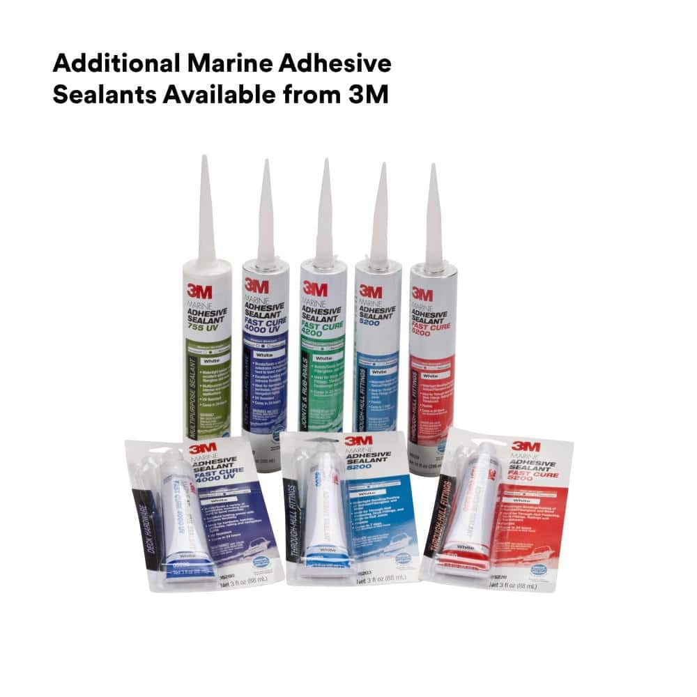 3M White Marine Adhesive Sealant 5200, 10 oz Paste