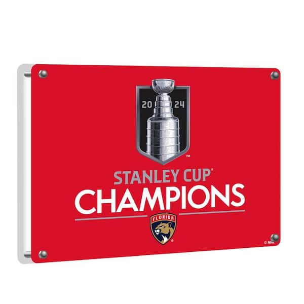 Florida Panthers Stanley Cup Champions Multicolor Rectangle Desklite LED Decor