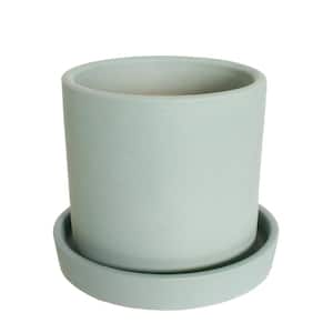 NPN 5 in. L x 5 in. W x 5 in. H 1 qt. Semi Matte Mint Indoor Ceramic Hyde (1-Pack)