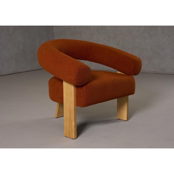 Nocona Rust Fabric Accent Chair