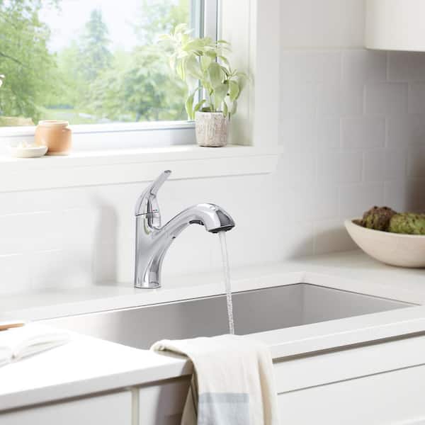 Jolt Single Handle Standard Kitchen Faucet in Polished Chrome