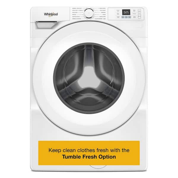4.5 cu. ft. Front Load Washer in White with Tumble Fresh Option and Quick Wash and Dry
