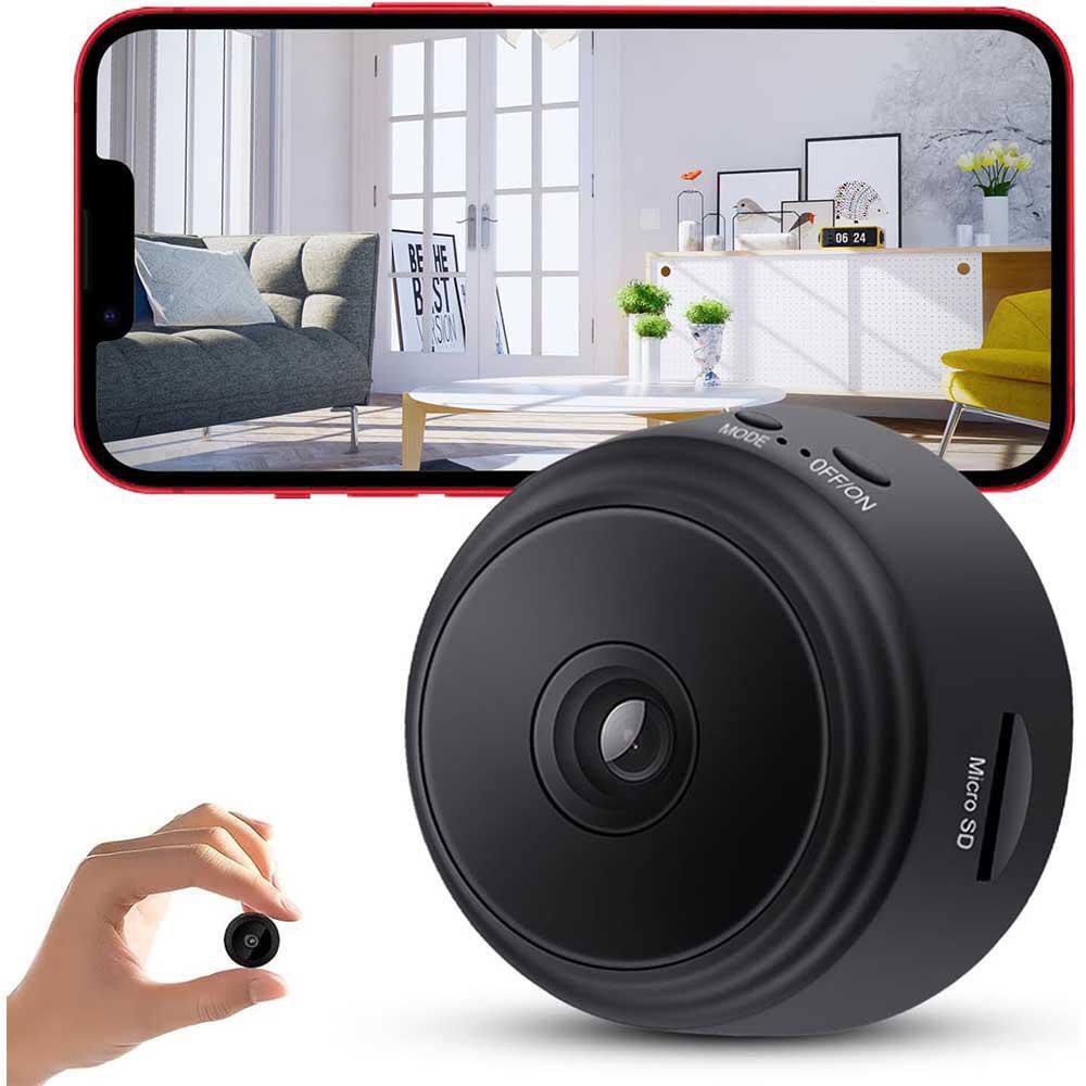 1080P HD WiFi Mini Camera with Night Vision & Motion Detection for Home Security