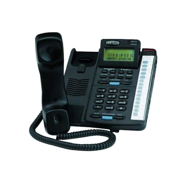 Cortelco Colleague 2-Line Enhanced Corded Telephone - Black