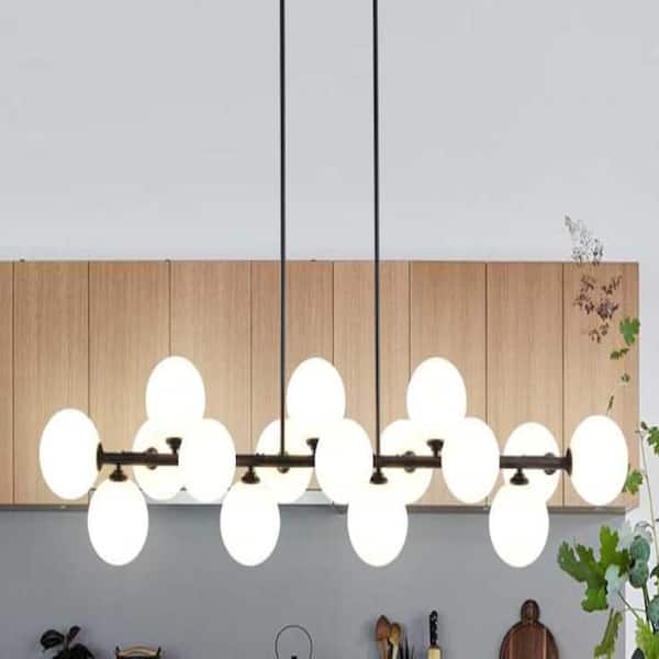 Modern Chandelier 52 in.16-Lights Gold Chandelier for Dining Room, Living Room, Foyer, Bedroom