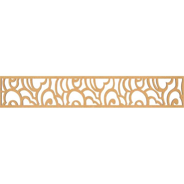 Ekena Millwork Springfield Fretwork 0.25 in. D x 46.625 in. W x 8 in. L MDF Wood Panel Moulding