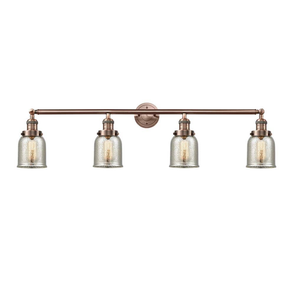 Bell 43 in. 4-Light Antique Copper Vanity Light with Glass Shade price history on PriceWatchPro