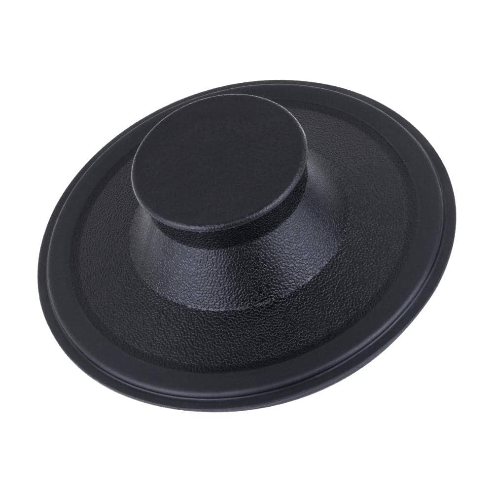 Everbilt Sink Stopper for 3-Bolt Garbage Disposals in Black Plastic