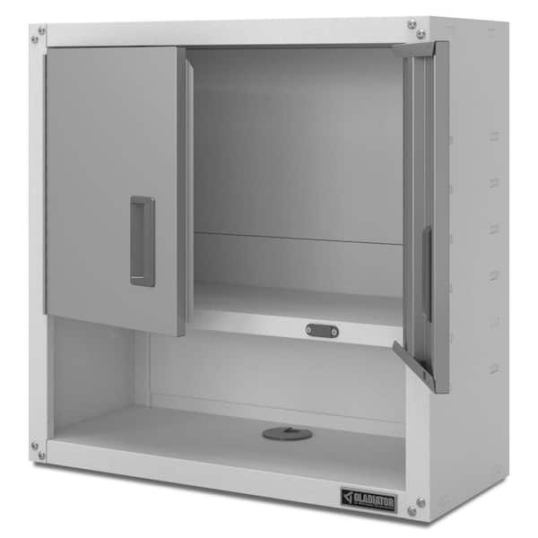 2 Shelf Wall Mounted Garage Cabinet, Gladiator Wall Cabinet Review