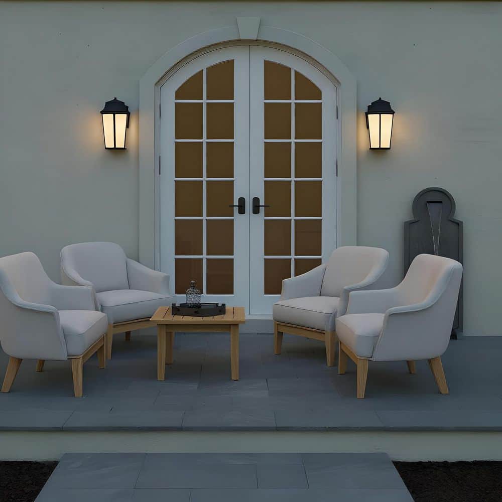 Portola Large Antique Bronze Traditional Outdoor Hardwired Lantern Sconce with Etched White Glass, No Bulb Included price history on PriceWatchPro