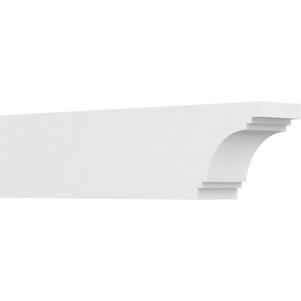 Ekena Millwork 4 in. x 6 in. x 24 in. Pescadero PVC Rafter Tail Brace