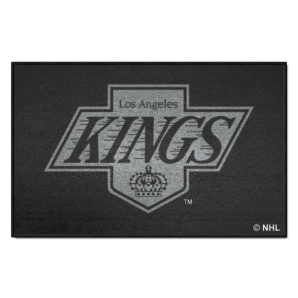 FANMATS NHL Retro Los Angeles Kings Black 2 ft. x 3 ft. Starter Mat Area Rug