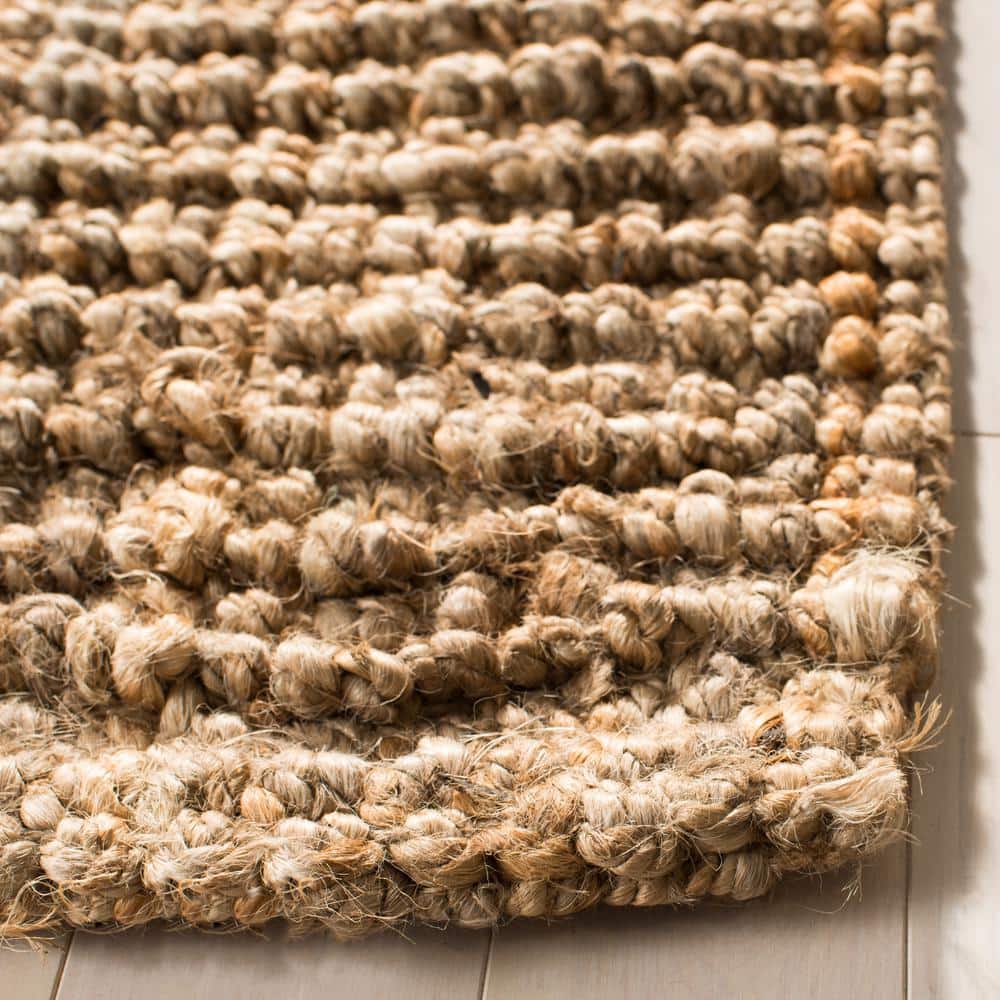 Handwoven Natural Wool 2'6" x 14' Runner Rug
