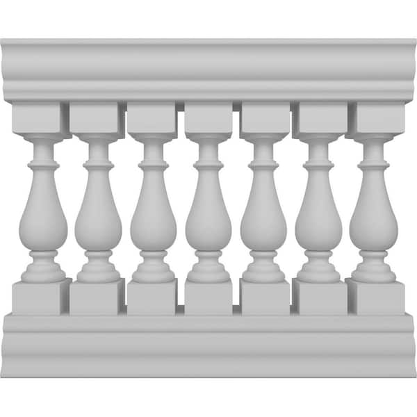 Ekena Millwork Fiberthane Traditional Balustrade 36 in. L x 33 in. H Fiberglass Railing Kit