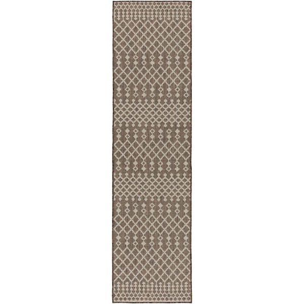 Positano Natural 2 ft. x 10 ft. Moroccan Contemporary Runner Area Rug