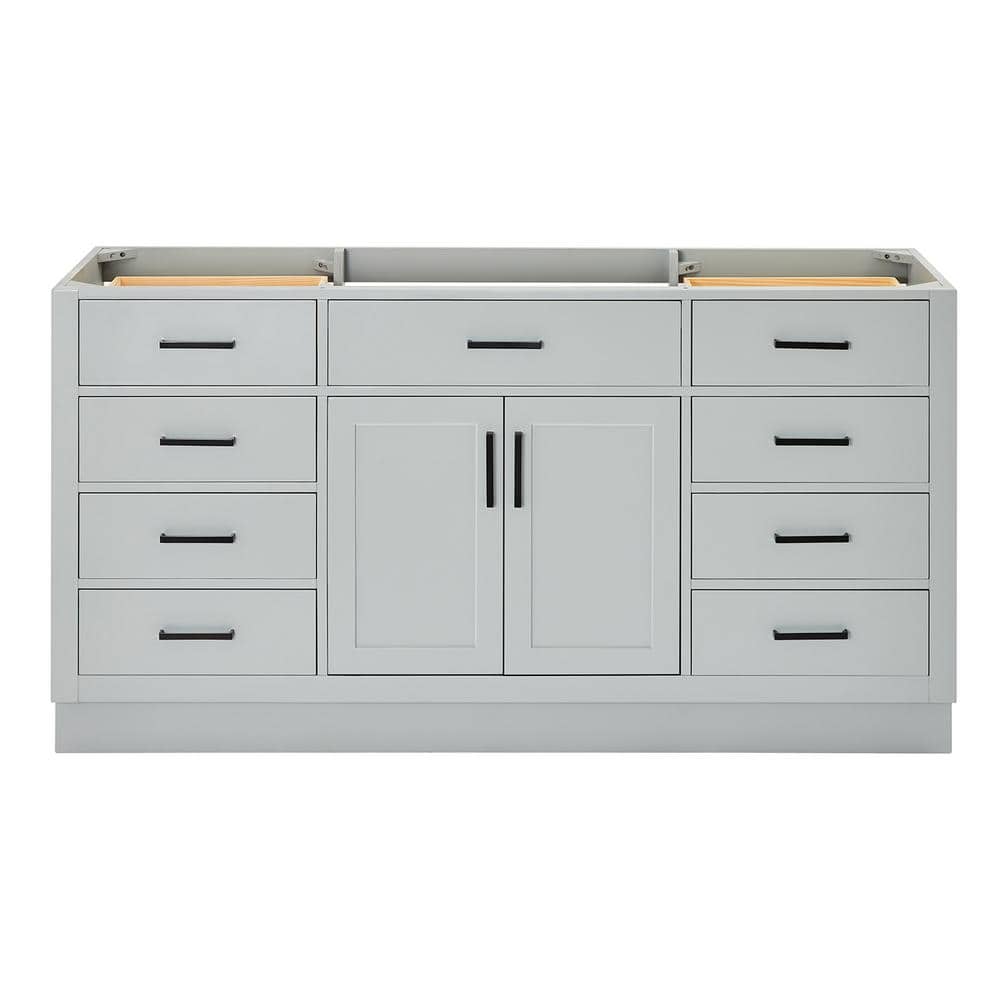 Hepburn 66" Gray Pine Single Freestanding Vanity Base